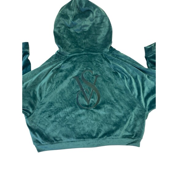 Victorias Secret Green 2 Piece Velour Tracksuit Outfit Y2K Inspired Size XXL - Picture 4 of 5